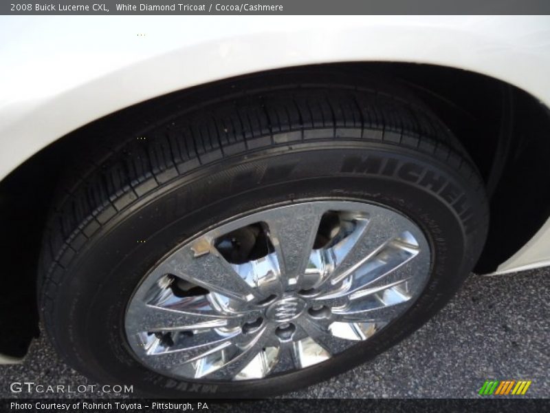 White Diamond Tricoat / Cocoa/Cashmere 2008 Buick Lucerne CXL