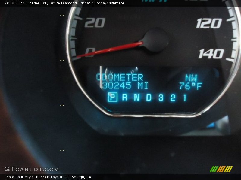 White Diamond Tricoat / Cocoa/Cashmere 2008 Buick Lucerne CXL