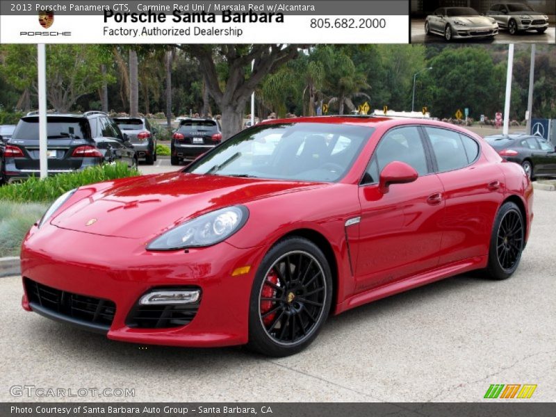 Carmine Red Uni / Marsala Red w/Alcantara 2013 Porsche Panamera GTS