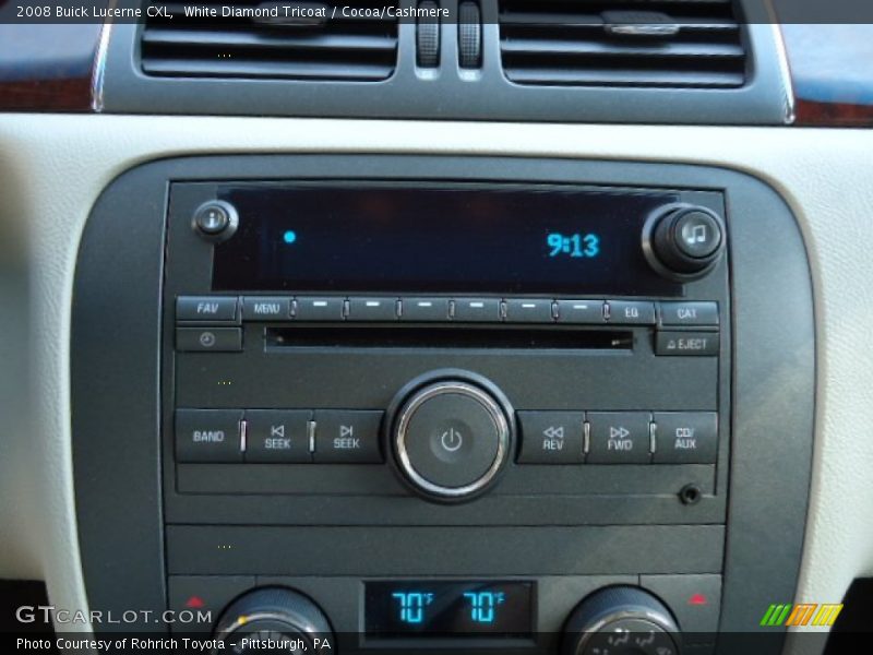 White Diamond Tricoat / Cocoa/Cashmere 2008 Buick Lucerne CXL
