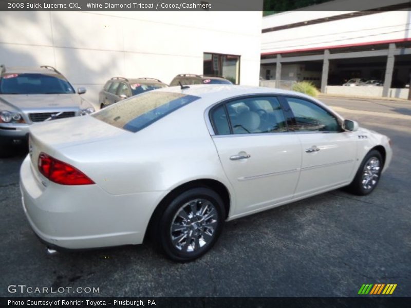 White Diamond Tricoat / Cocoa/Cashmere 2008 Buick Lucerne CXL
