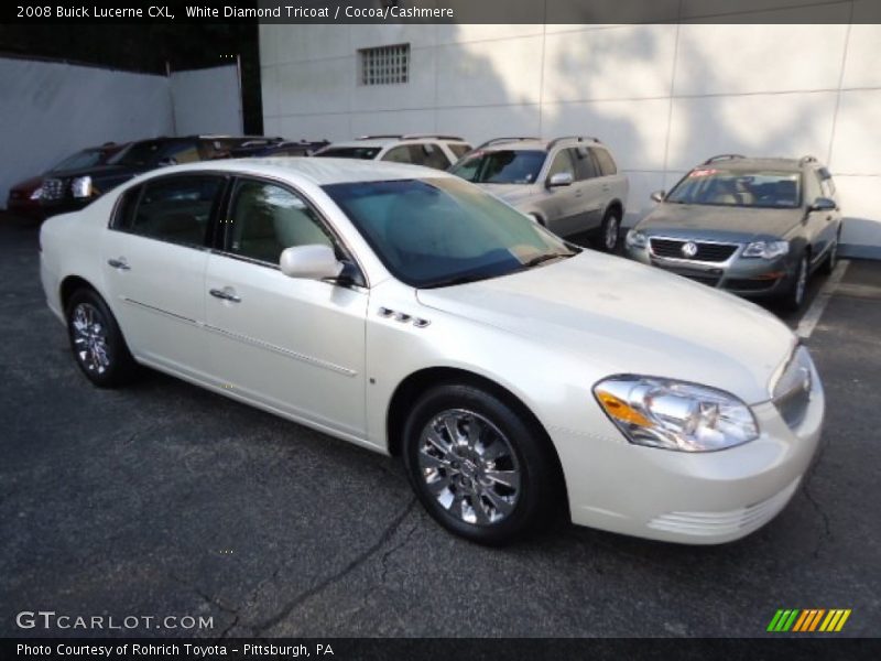 White Diamond Tricoat / Cocoa/Cashmere 2008 Buick Lucerne CXL
