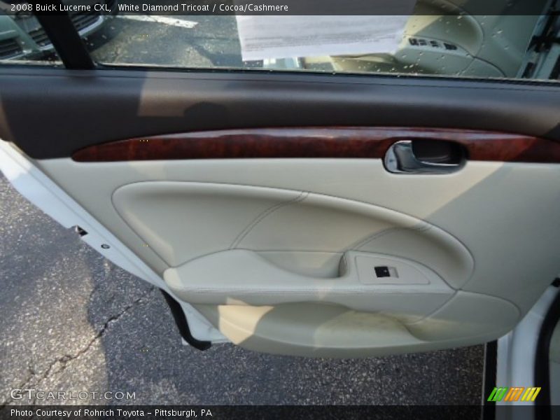 White Diamond Tricoat / Cocoa/Cashmere 2008 Buick Lucerne CXL