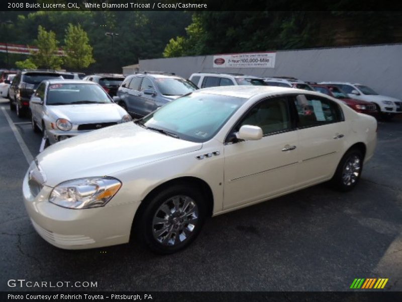 White Diamond Tricoat / Cocoa/Cashmere 2008 Buick Lucerne CXL
