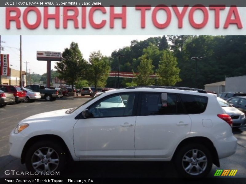 Super White / Sand Beige 2011 Toyota RAV4 I4 4WD