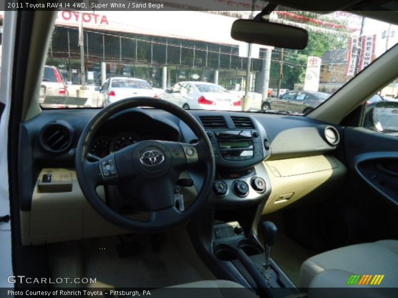 Super White / Sand Beige 2011 Toyota RAV4 I4 4WD
