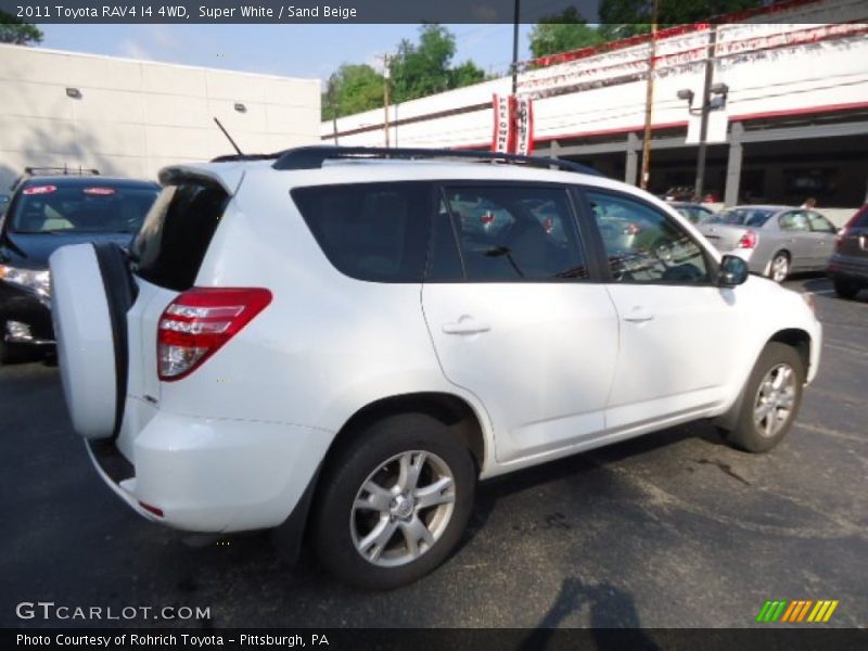 Super White / Sand Beige 2011 Toyota RAV4 I4 4WD