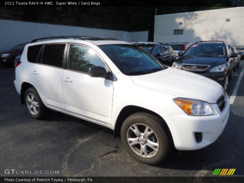 Super White / Sand Beige 2011 Toyota RAV4 I4 4WD