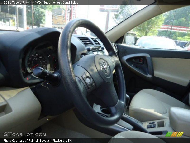 Super White / Sand Beige 2011 Toyota RAV4 I4 4WD