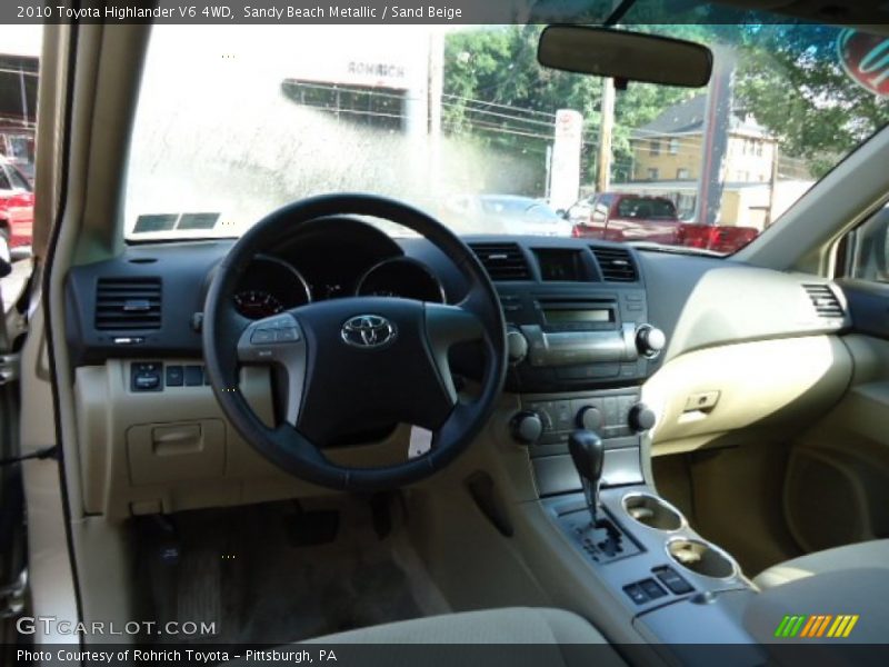 Sandy Beach Metallic / Sand Beige 2010 Toyota Highlander V6 4WD