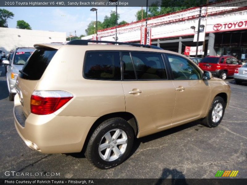  2010 Highlander V6 4WD Sandy Beach Metallic