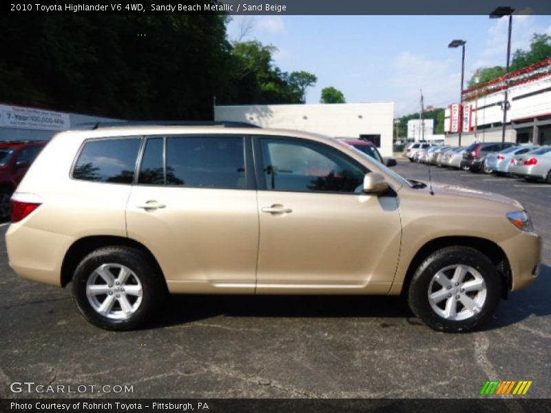  2010 Highlander V6 4WD Sandy Beach Metallic