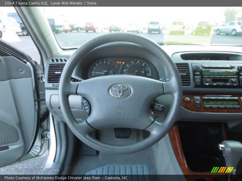 Lunar Mist Metallic / Stone 2004 Toyota Camry XLE