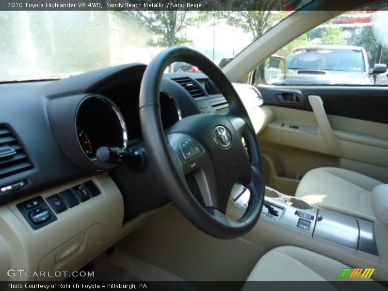Sandy Beach Metallic / Sand Beige 2010 Toyota Highlander V6 4WD