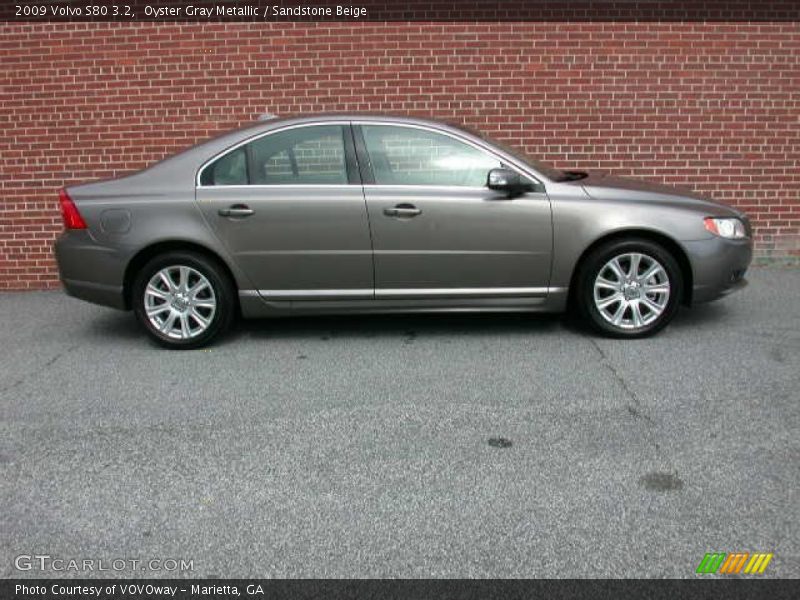 Oyster Gray Metallic / Sandstone Beige 2009 Volvo S80 3.2