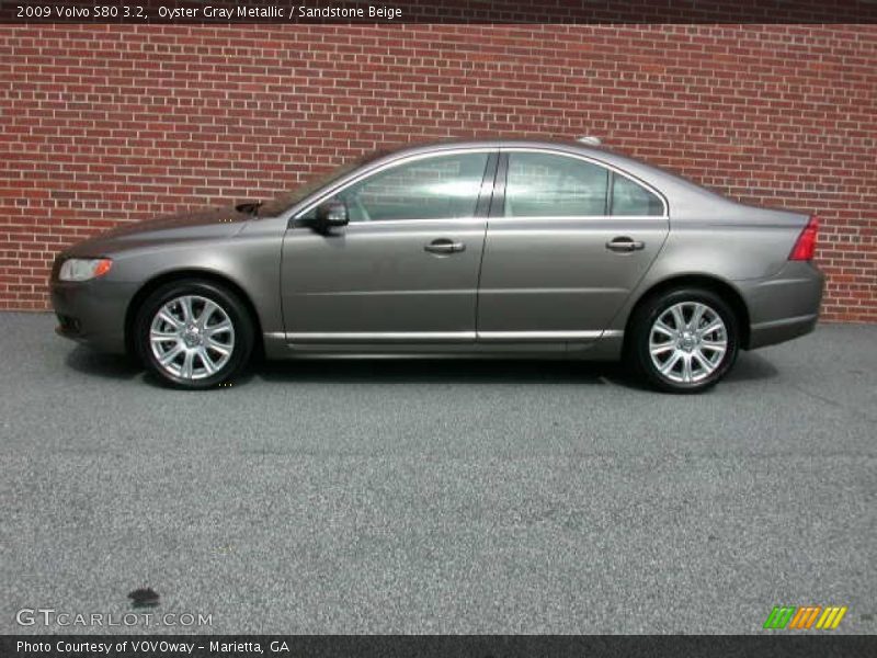 Oyster Gray Metallic / Sandstone Beige 2009 Volvo S80 3.2