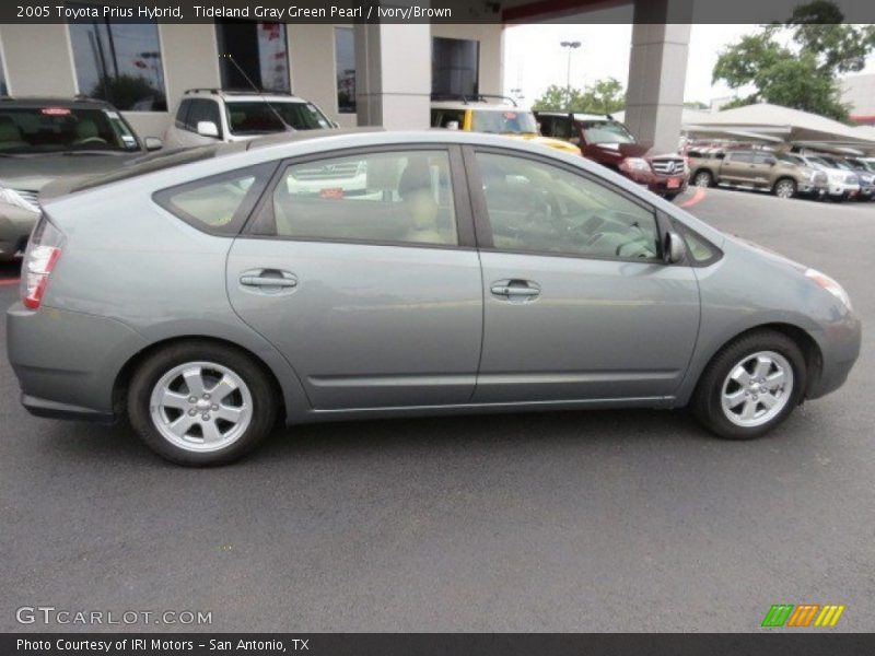 Tideland Gray Green Pearl / Ivory/Brown 2005 Toyota Prius Hybrid