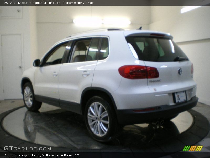Candy White / Beige 2012 Volkswagen Tiguan SE 4Motion