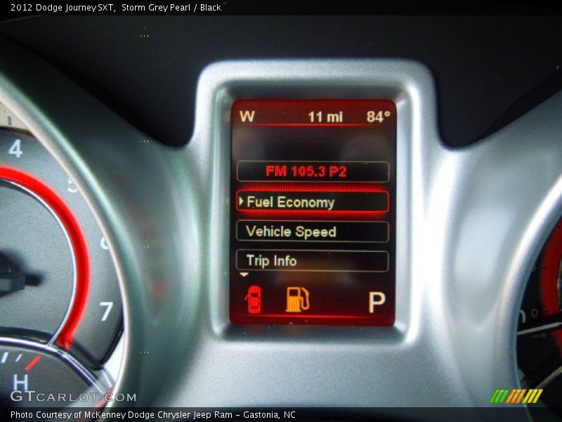 Storm Grey Pearl / Black 2012 Dodge Journey SXT