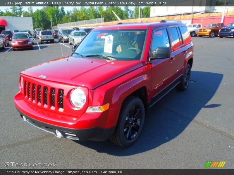 Deep Cherry Red Crystal Pearl / Dark Slate Gray/Light Pebble Beige 2012 Jeep Patriot Altitude