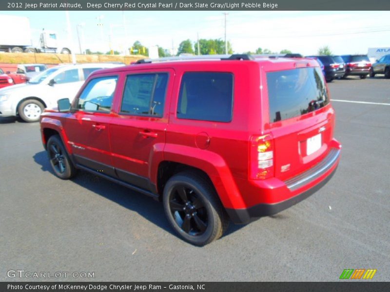 Deep Cherry Red Crystal Pearl / Dark Slate Gray/Light Pebble Beige 2012 Jeep Patriot Altitude
