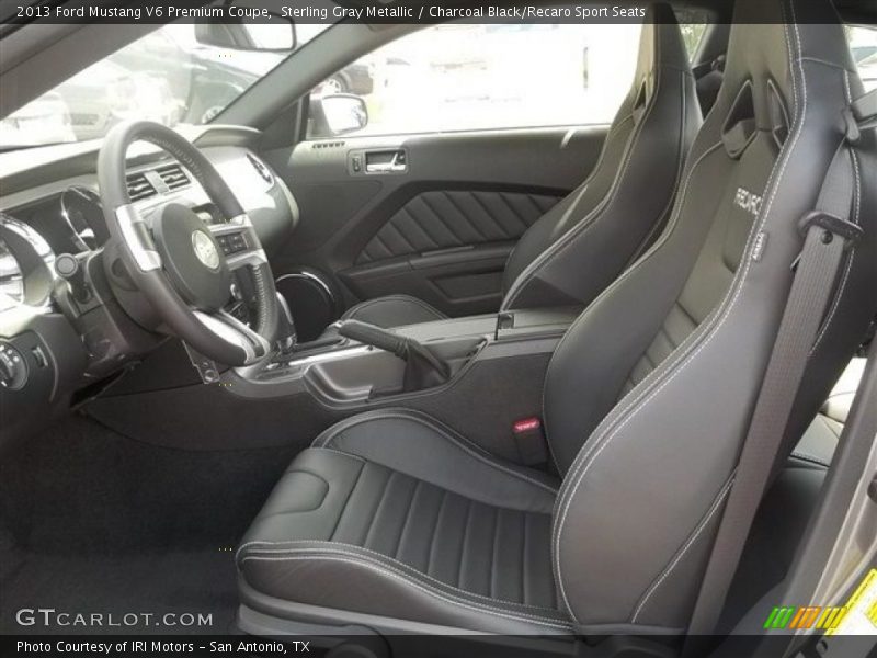 Front Seat of 2013 Mustang V6 Premium Coupe