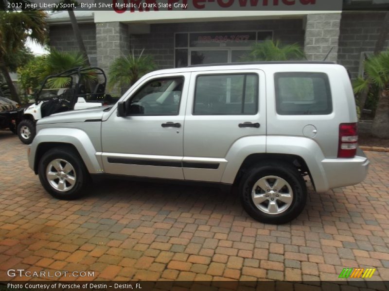 Bright Silver Metallic / Dark Slate Gray 2012 Jeep Liberty Sport