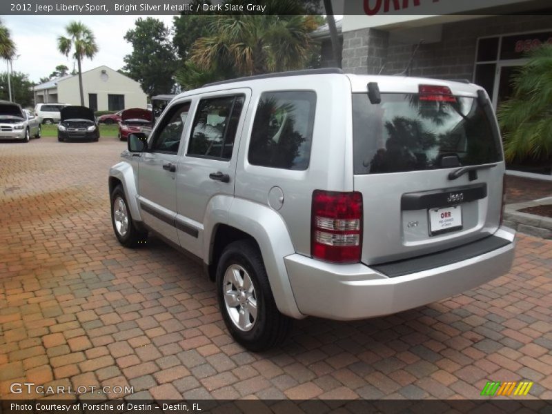 Bright Silver Metallic / Dark Slate Gray 2012 Jeep Liberty Sport