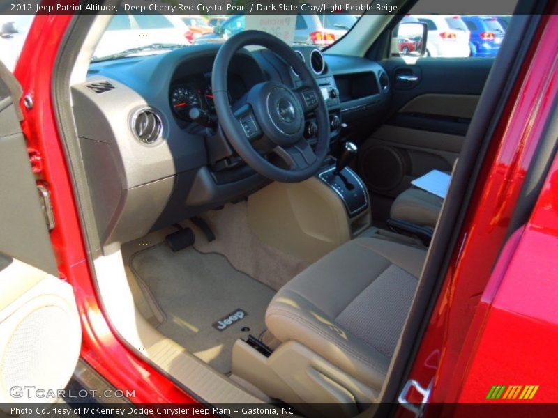 Deep Cherry Red Crystal Pearl / Dark Slate Gray/Light Pebble Beige 2012 Jeep Patriot Altitude
