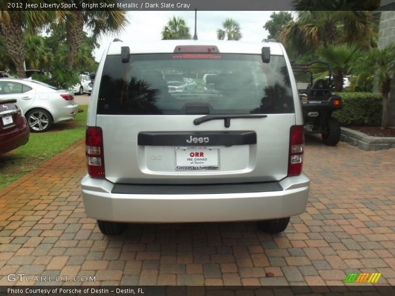 Bright Silver Metallic / Dark Slate Gray 2012 Jeep Liberty Sport