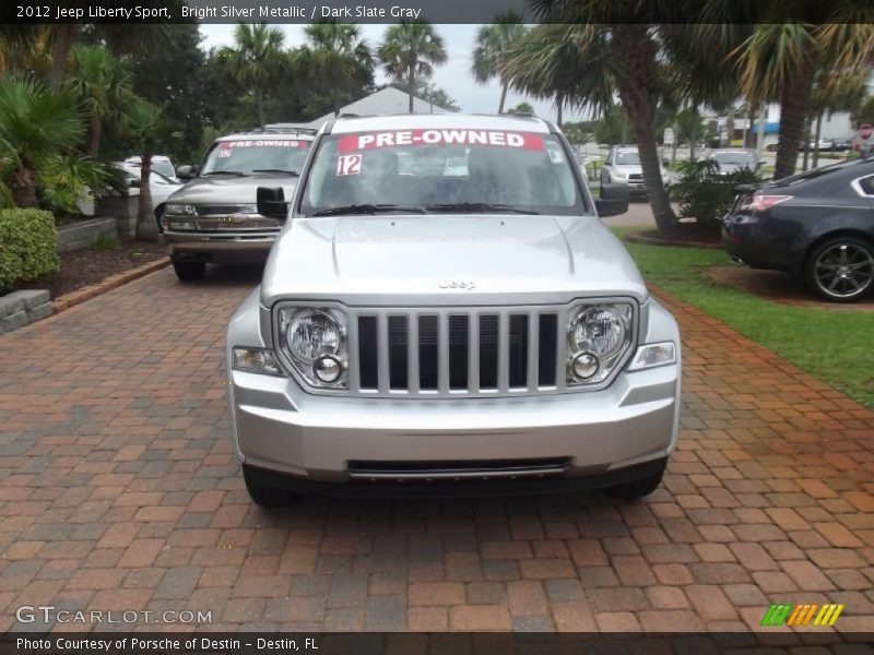 Bright Silver Metallic / Dark Slate Gray 2012 Jeep Liberty Sport