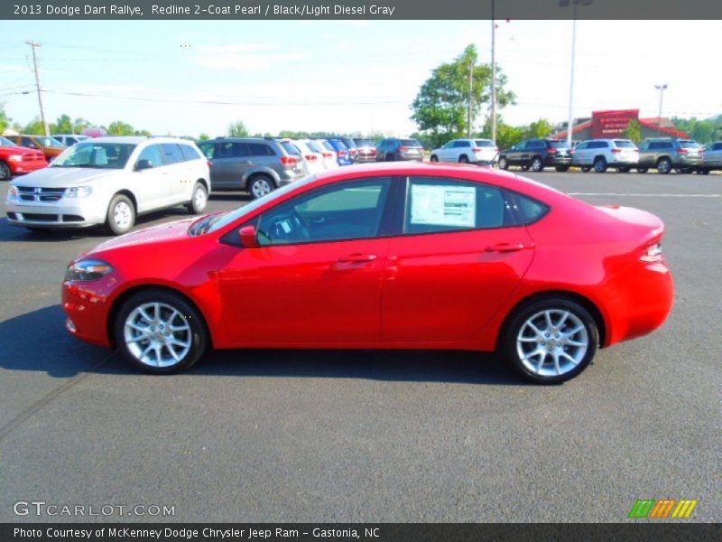 Redline 2-Coat Pearl / Black/Light Diesel Gray 2013 Dodge Dart Rallye