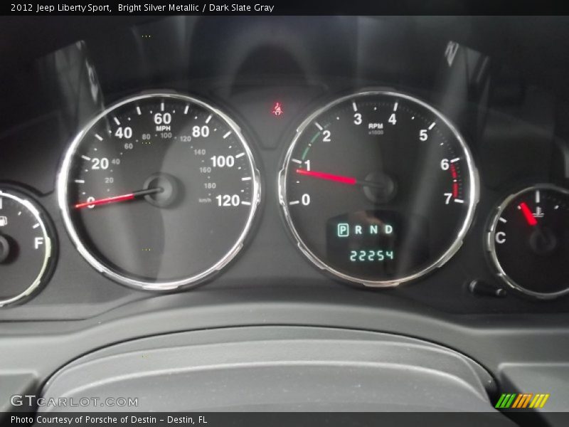 Bright Silver Metallic / Dark Slate Gray 2012 Jeep Liberty Sport