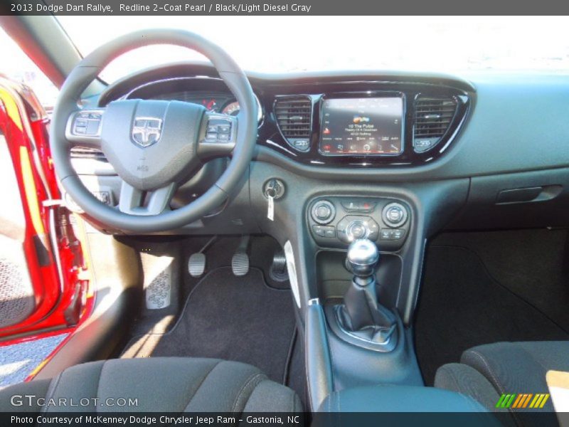 Redline 2-Coat Pearl / Black/Light Diesel Gray 2013 Dodge Dart Rallye