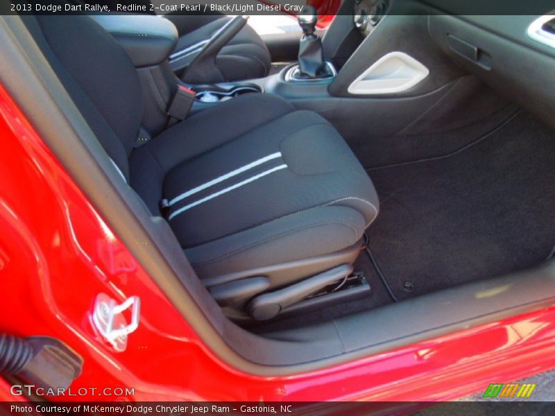 Redline 2-Coat Pearl / Black/Light Diesel Gray 2013 Dodge Dart Rallye