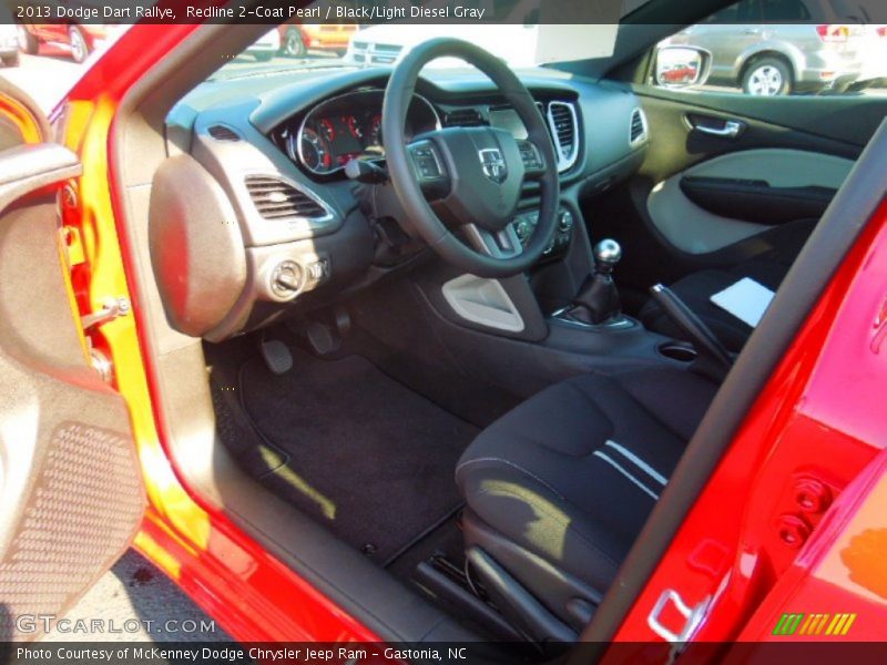 Redline 2-Coat Pearl / Black/Light Diesel Gray 2013 Dodge Dart Rallye
