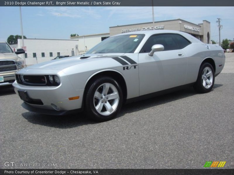 Bright Silver Metallic / Dark Slate Gray 2010 Dodge Challenger R/T