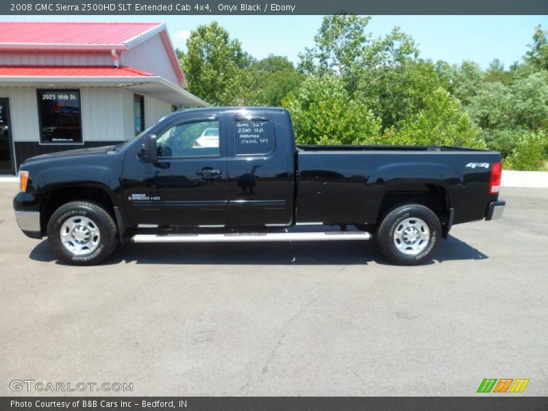 Onyx Black / Ebony 2008 GMC Sierra 2500HD SLT Extended Cab 4x4