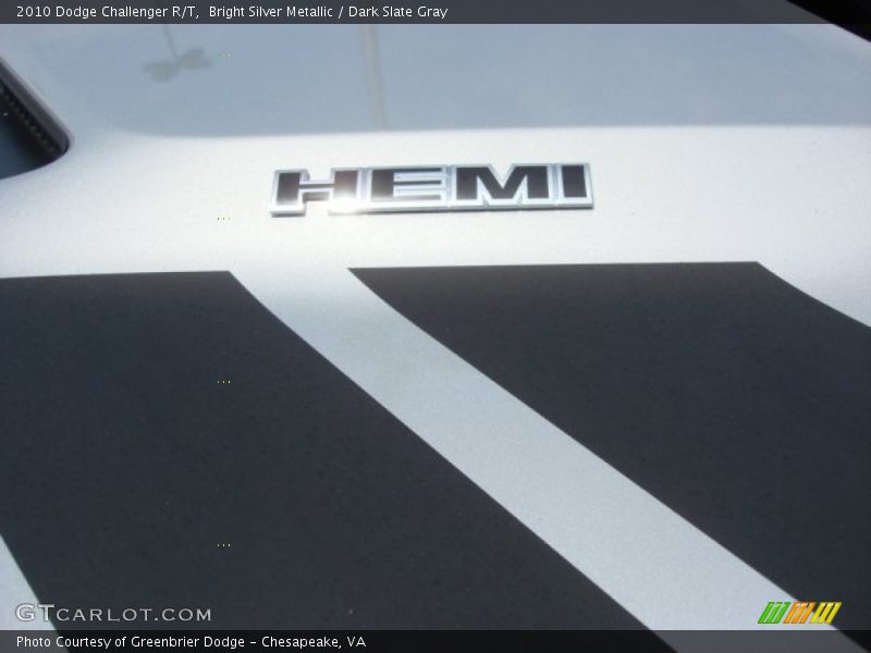 Bright Silver Metallic / Dark Slate Gray 2010 Dodge Challenger R/T