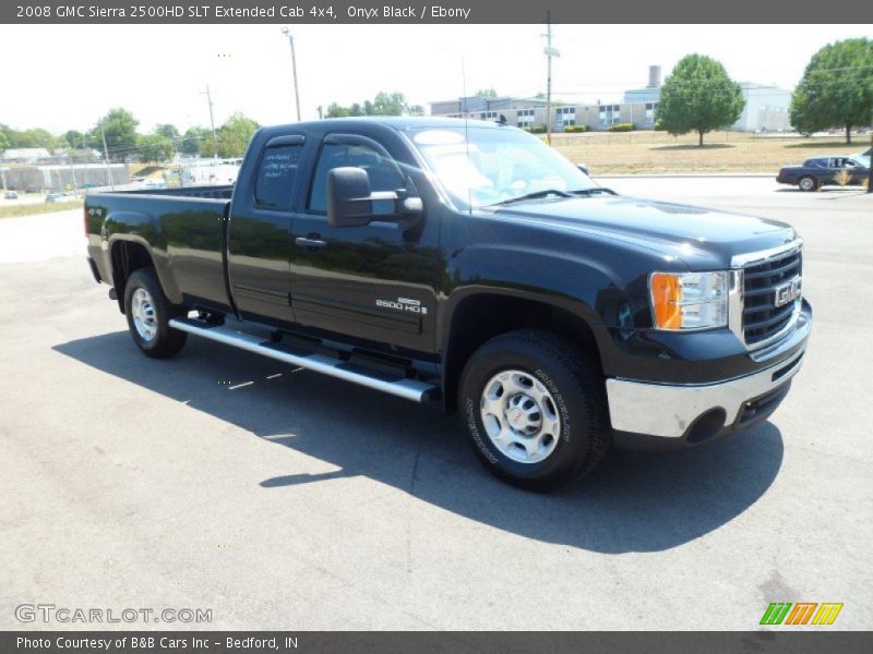 Onyx Black / Ebony 2008 GMC Sierra 2500HD SLT Extended Cab 4x4