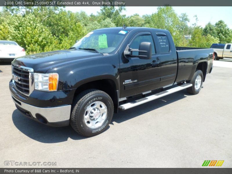 Onyx Black / Ebony 2008 GMC Sierra 2500HD SLT Extended Cab 4x4