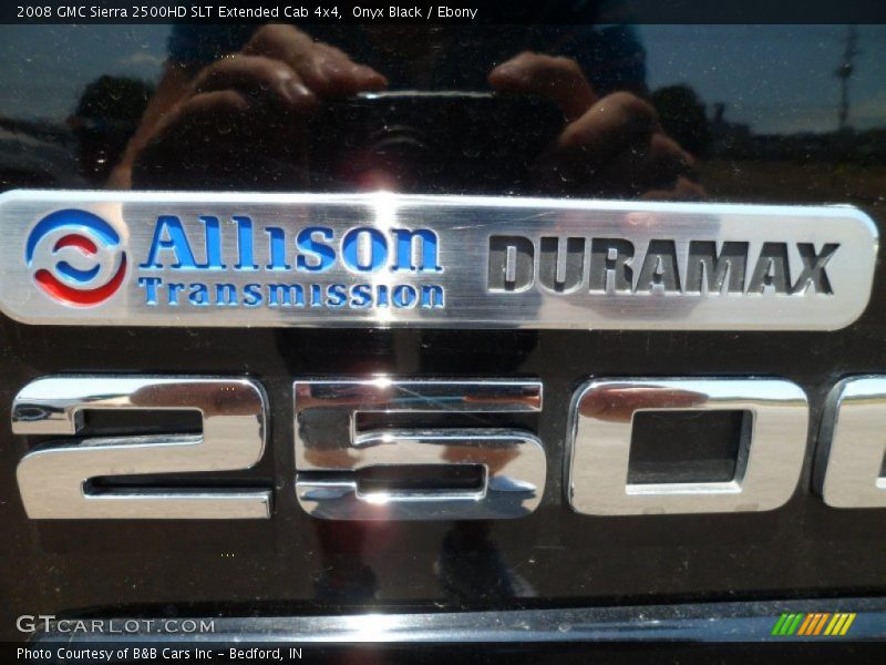 Onyx Black / Ebony 2008 GMC Sierra 2500HD SLT Extended Cab 4x4