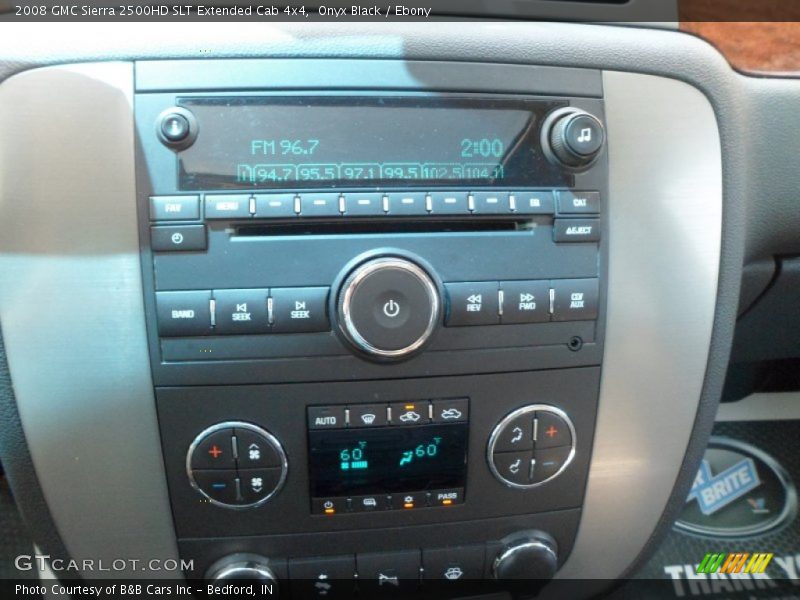 Onyx Black / Ebony 2008 GMC Sierra 2500HD SLT Extended Cab 4x4