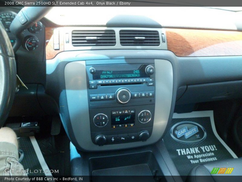 Onyx Black / Ebony 2008 GMC Sierra 2500HD SLT Extended Cab 4x4