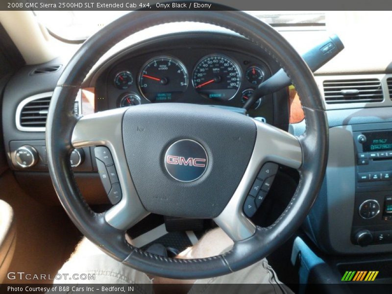Onyx Black / Ebony 2008 GMC Sierra 2500HD SLT Extended Cab 4x4
