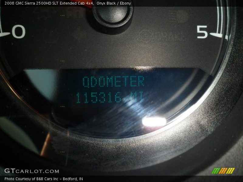 Onyx Black / Ebony 2008 GMC Sierra 2500HD SLT Extended Cab 4x4