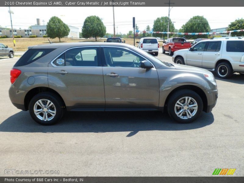 Cyber Gray Metallic / Jet Black/Light Titanium 2010 Chevrolet Equinox LS AWD
