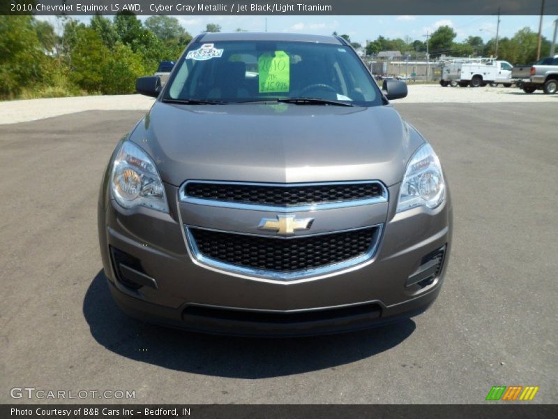 Cyber Gray Metallic / Jet Black/Light Titanium 2010 Chevrolet Equinox LS AWD
