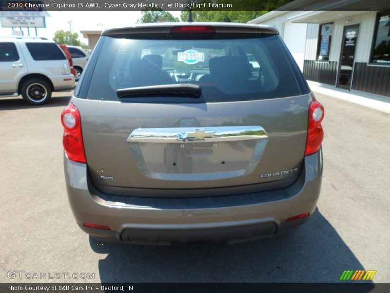 Cyber Gray Metallic / Jet Black/Light Titanium 2010 Chevrolet Equinox LS AWD