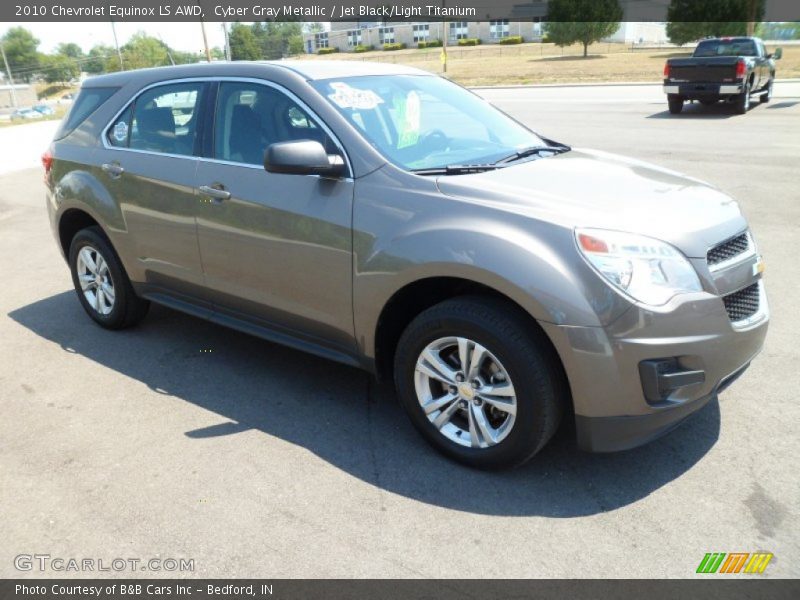 Cyber Gray Metallic / Jet Black/Light Titanium 2010 Chevrolet Equinox LS AWD